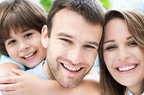 happy young family